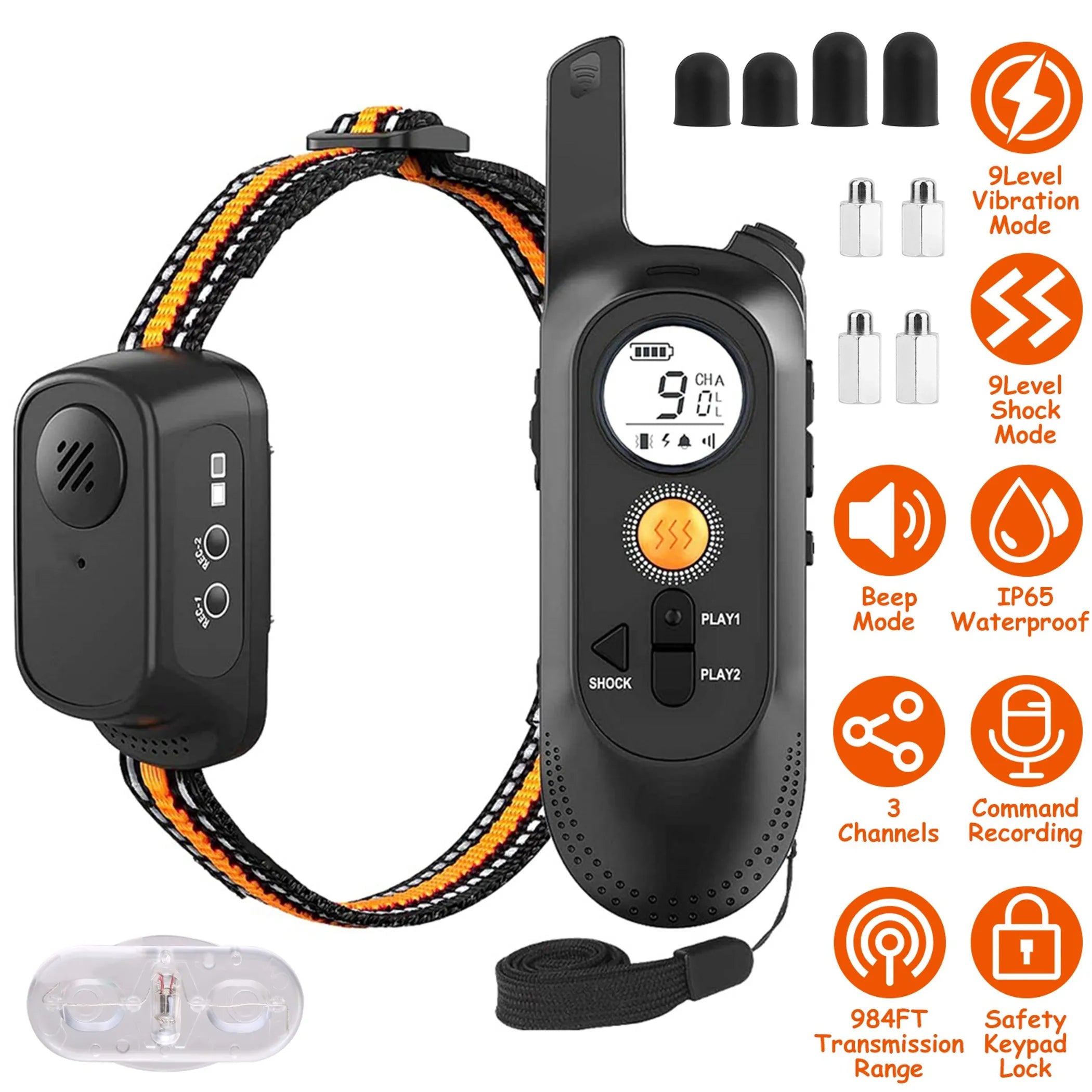 Rechargeable Dog Training Collar with Remote | Beep, Vibration & Adjustable Shock